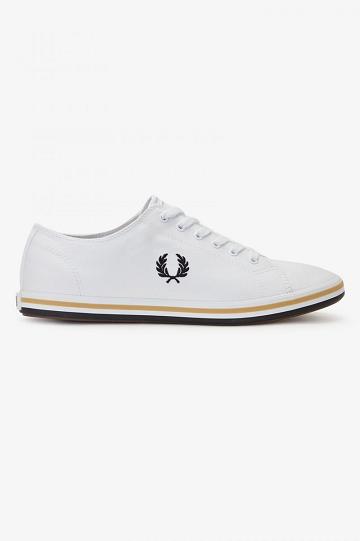 Fred Perry Kingston Miesten Kengät Valkoinen | FI 1902QMAZ